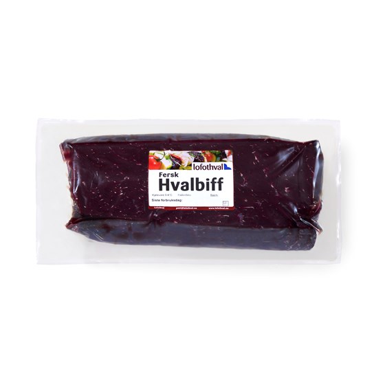 Hvalkjøtt. ferskt