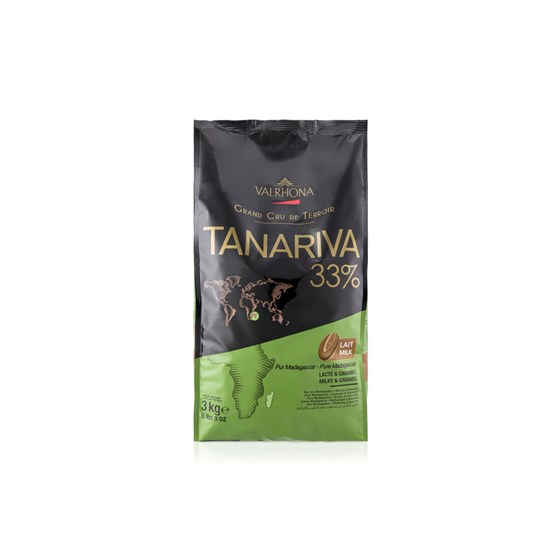 Valrhona.Tanariva L. 33%. Feve